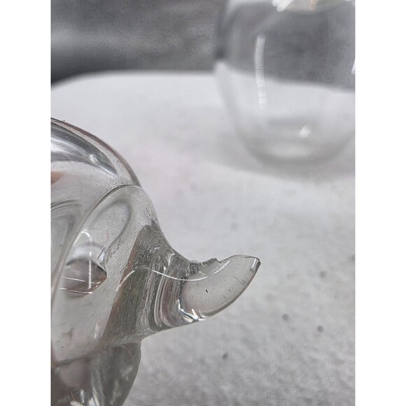 Apple & Pear Clear Glass Figurines  3 Inches - Picture 6 of 10